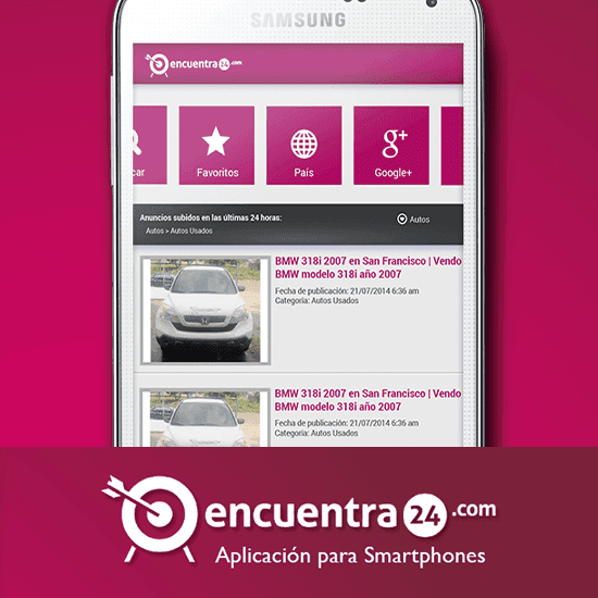 App móvil del marketplace